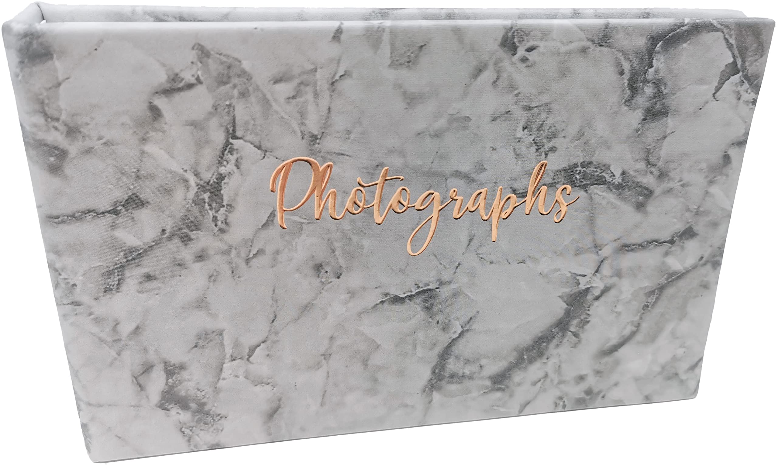 Marble Design Photo Album – Holds 36 Photos (6x4”) – Slip-In Pockets – Compact Memory Book – Modern Keepsake Gift Album