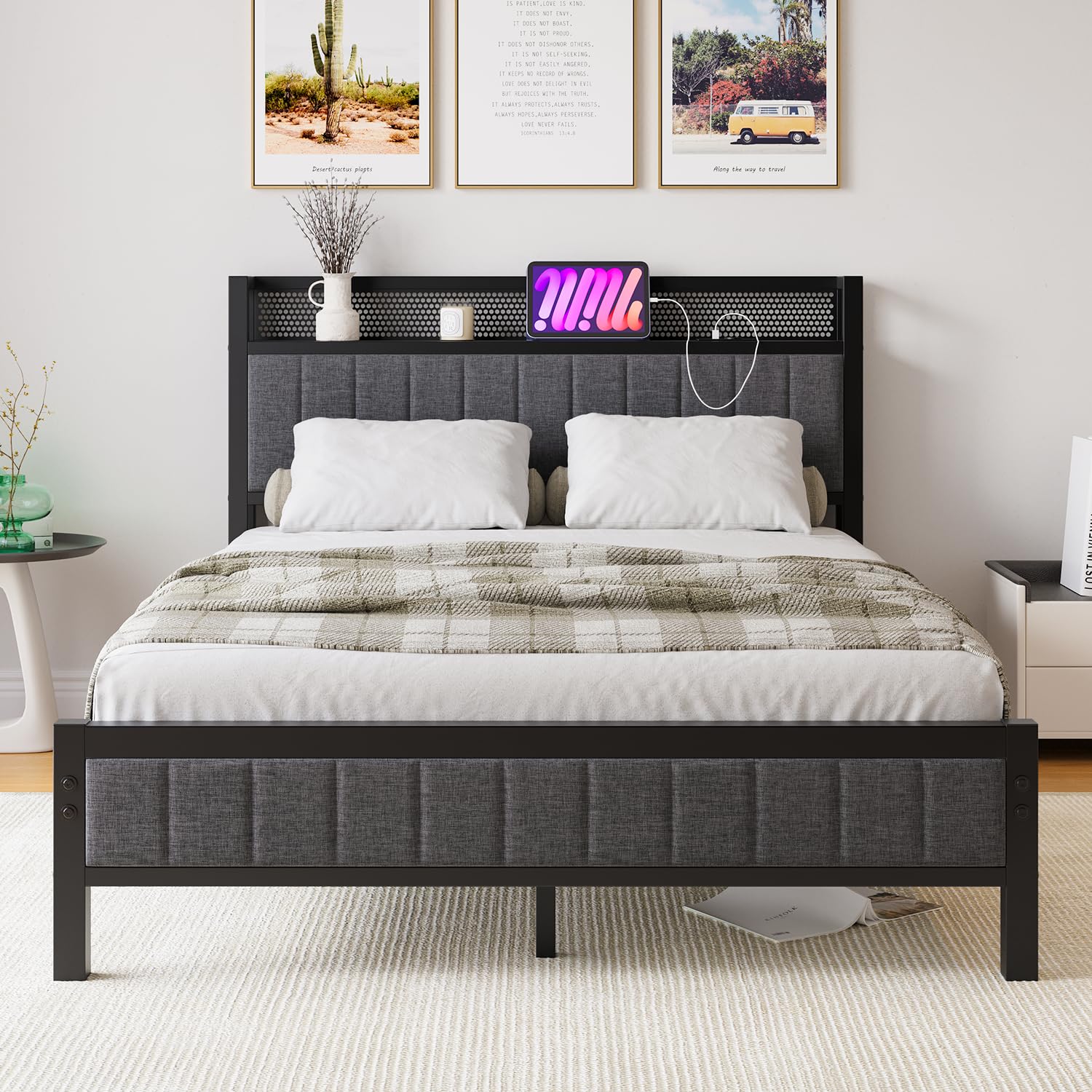 ML-Design metalen bed 90x200 cm met lattenbodem
