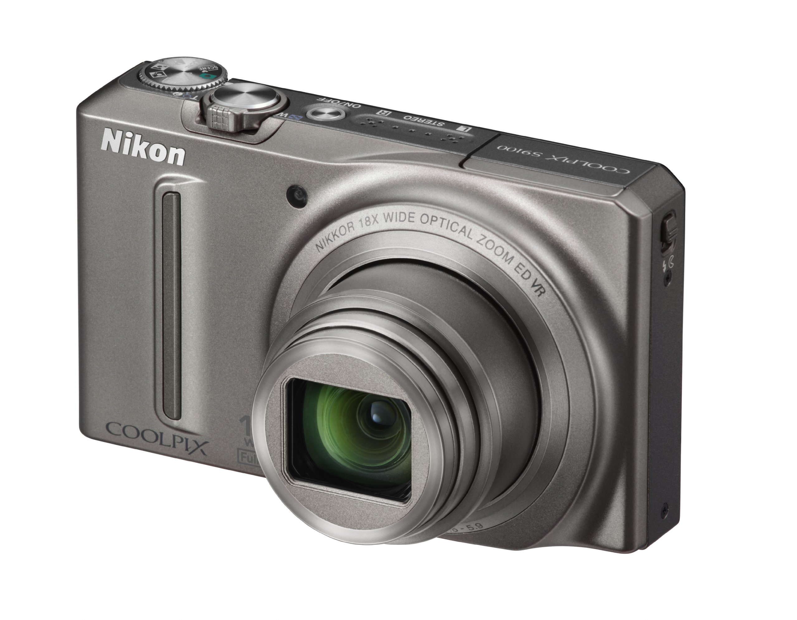 Nikon COOLPIX S9100 Compact Digital Camera 12.1 Megapixel With 18x