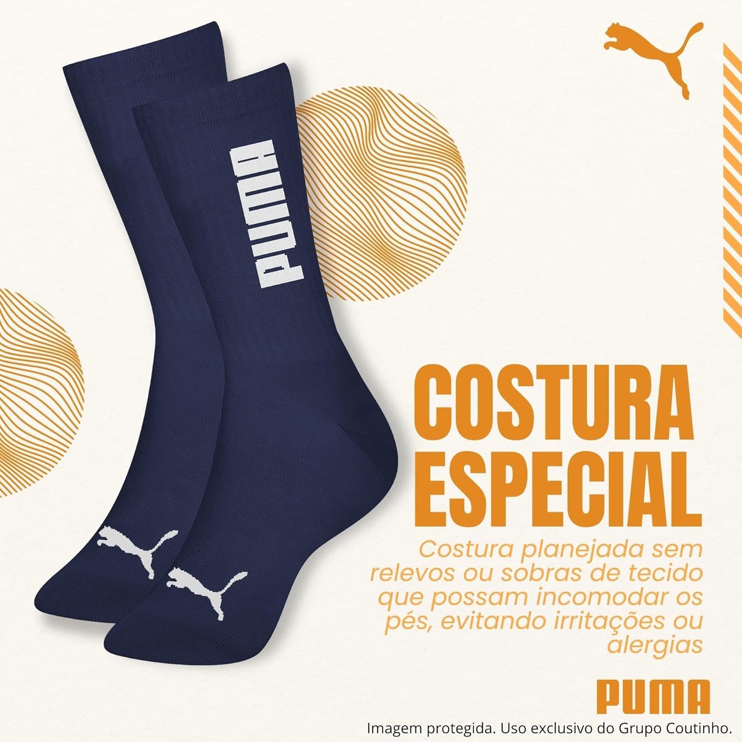 Meia Puma Cano Alto Masculina Esportiva Academia Original em promoção! Veja a oferta e mais achadinhos de Moda íntima 4 Hoje é o melhor dia para comprar Meia Puma Cano Alto Masculina Esportiva Academia Original com aquele preço maroto! Promoção! Aproveite a oferta! 4