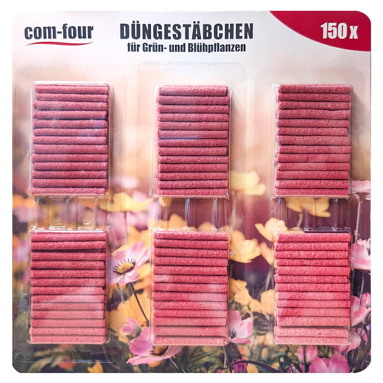 Com-Four Lot de 160 bâtonnets d'engrais pour fleurs