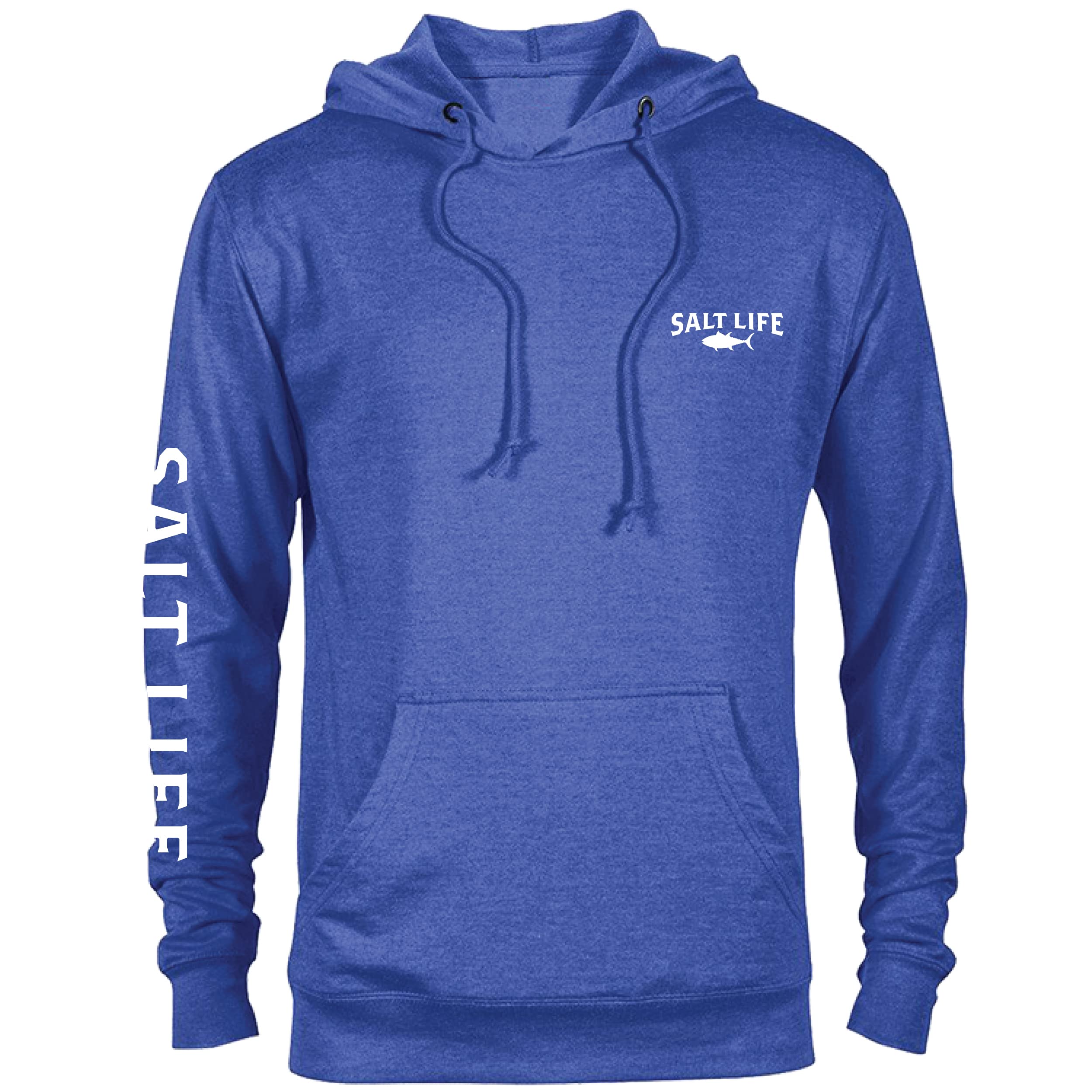 Salt Life Atlas Badge de Manga Larga, Sudadera con Capucha de Ajuste Clásico Hombre