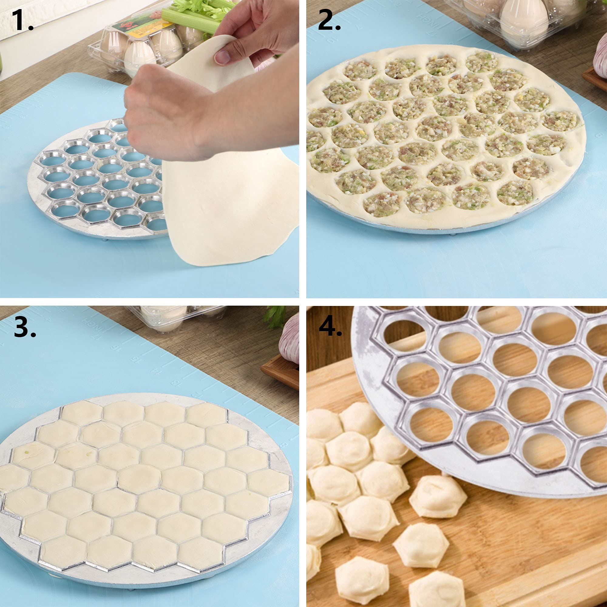 Fabricante Bolas Masa Diy Forma Bola Masa Manual Prensa Masa Hervida Pelmeni Prensa De Masa Forma De Pasta Albóndigas Rellenas Molde De Metal Forma Hornear Herramienta Prensado De Moldes