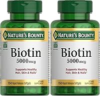 Vista 8 de Cápsulas blandas Natures Bounty Biotin, 0,00018 oz, 1, 1