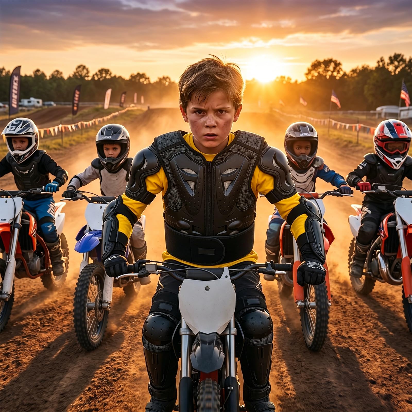 Mountainbike-Panzerset Ganzkörper-Schutzausrüstung für Offroad-Motorrad Dirt Bike Fahrrad Skateboard Scooter schwarz atmungsaktiv flexibel