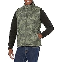Amazon Essentials Gilet Imbottito Isolante Foderato in Pile Grammatura Media Uomo