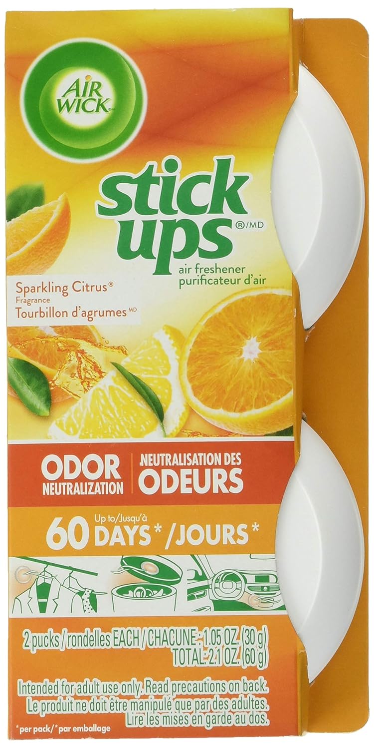 Air Wick Stick Ups Air Freshener, Sparkling Citrus, 2ct Amazon.in