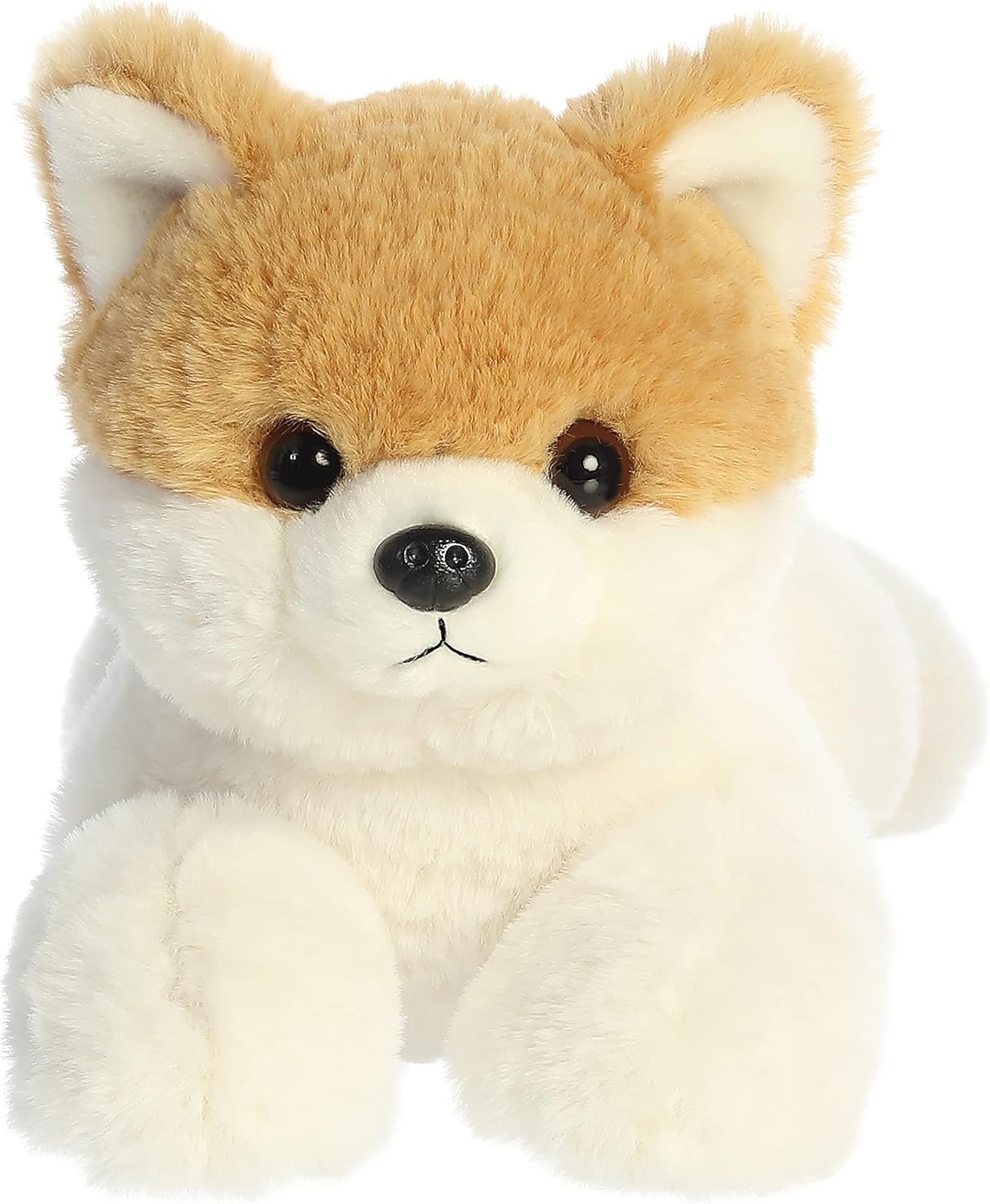 Aurora® Adorable Flopsie™ Peanut Pom Pup™ Stuffed Animal - Playful Ease - Timeless Companions - White 12 Inches - Image 2