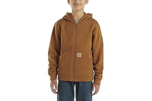 Boys' Long-Sleeve Full-Zip Hooded Sweatshirt