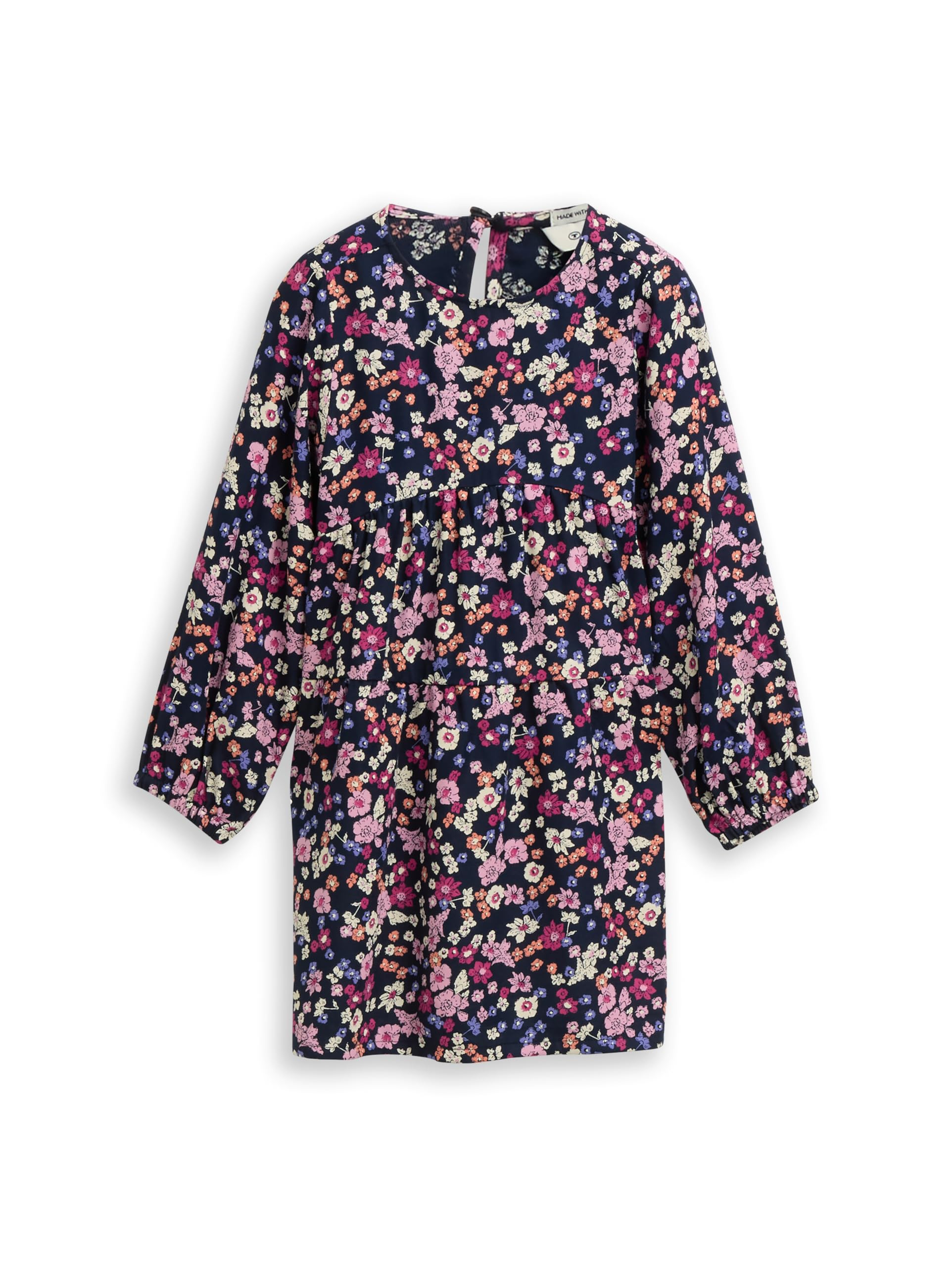 TOM TAILOR Mädchen 1048689 Kinder Mini-Kleid mit Blumenmuster