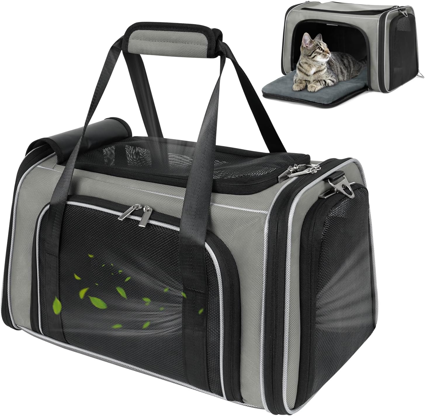 Pet Carrier Goldfire Motorcycle Dog/Cat Carrier, Portable Voyagers Dog ...