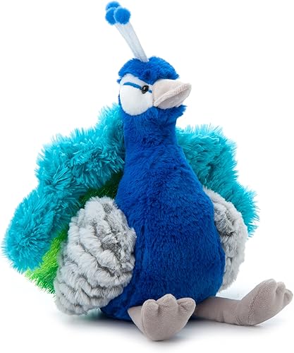Miniatura 5 de The Petting Zoo Peluche de pavo real, regalos para niños, animales salvajes del zoológico Onez, juguete de peluche de pavo real de 12 pulgadas