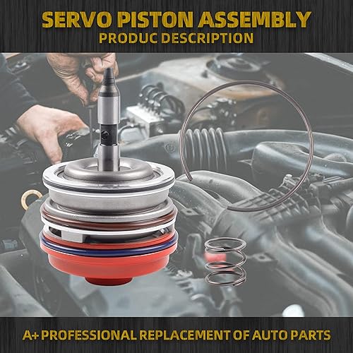 Miniatura 2 de Dasbecan Corvette - Pistón servo con anillo a presión y pasador 1982-2014 700R4 4L65E 4L70E 4L60E Transmisiones compatibles con Chevy Silverado