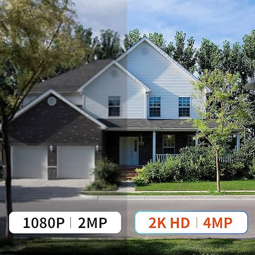 Miniatura 4 de HnKeyjx Sistema de cámara de seguridad inalámbrica, fuente de alimentación solar ininterrumpida, mini NVR de 10 canales 4MP sistema de vigilancia
