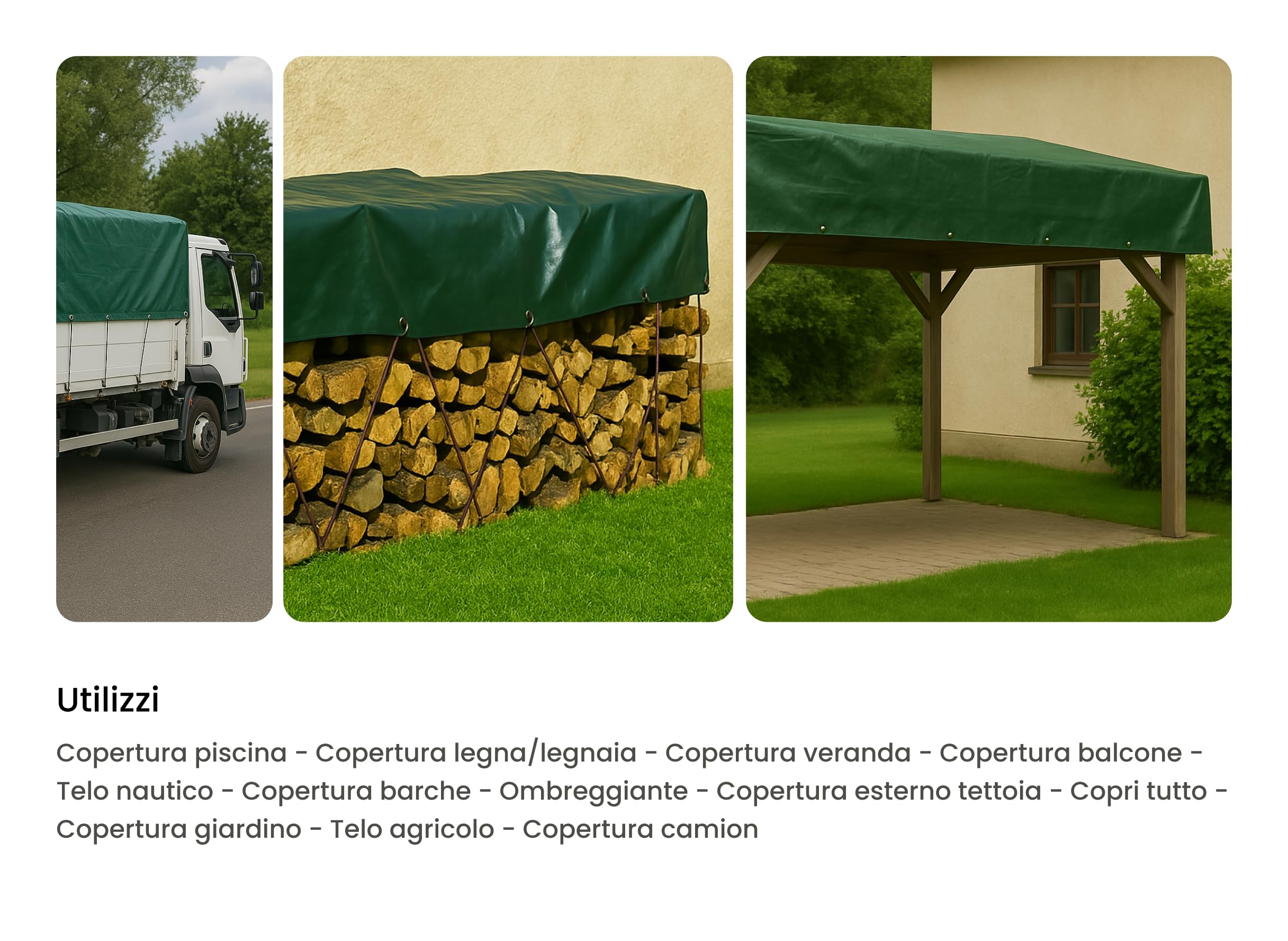 Telone 170g/m² - Telone Verde Rinforzato 2x3 M In Polietilene | Leroy Merlin - Foto 2