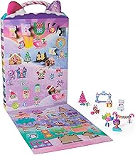 DreamWorks Gabby’s Dollhouse Advent Calendar, 24 Surprise Toys with Figures, Stickers & Dollhouse Accessories, Kids Toys for Girls & Boys Ages 3+