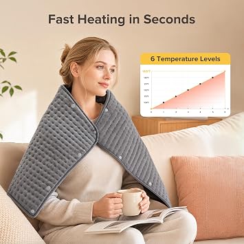 Electric Heating Pad for Back,Extra Large Heating Pad 40x20, Ultra Soft