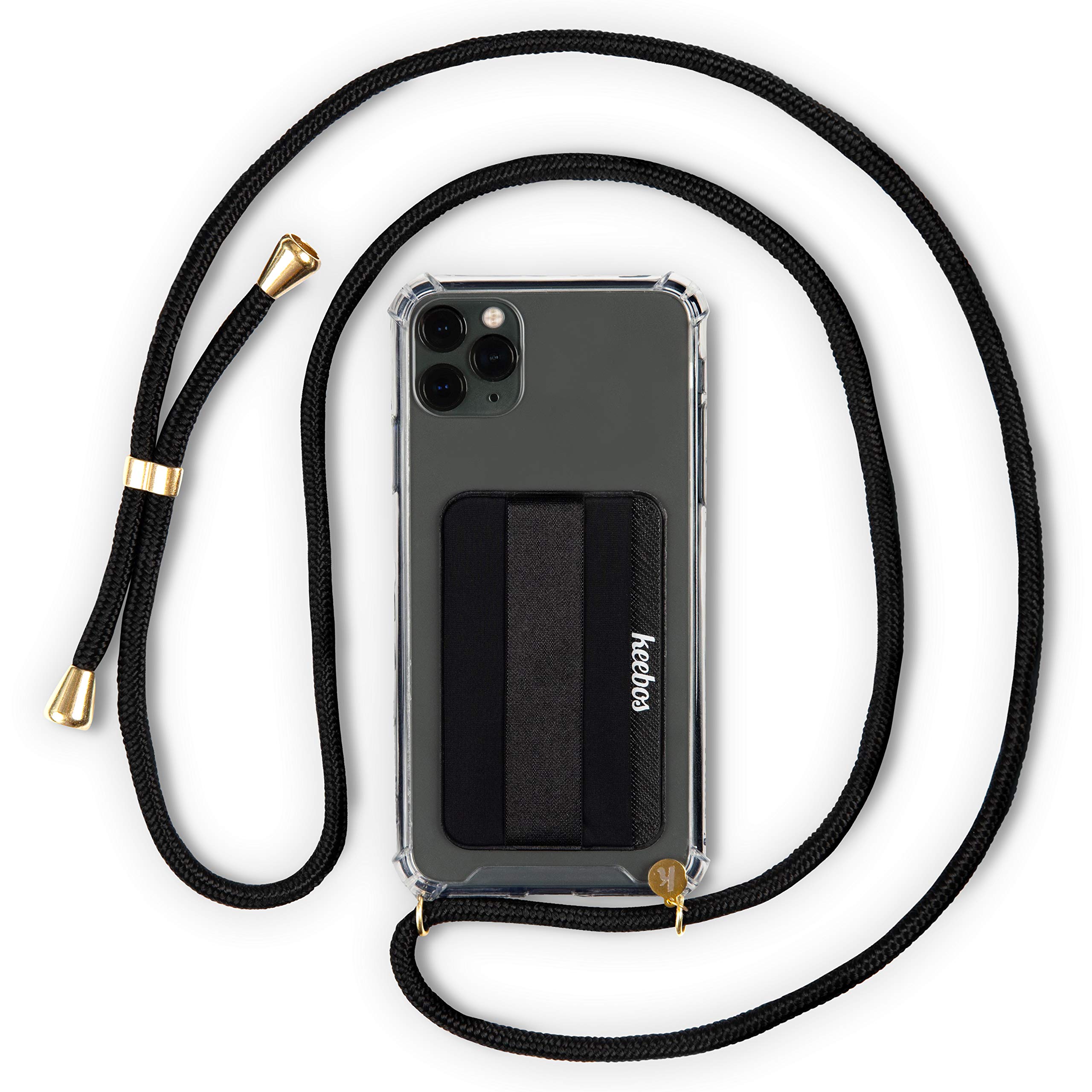 KeebosCrossbody Phone Case - Adjustable Lanyard Strap and Wallet Phone Case. Designed for iPhone 11 and All Others