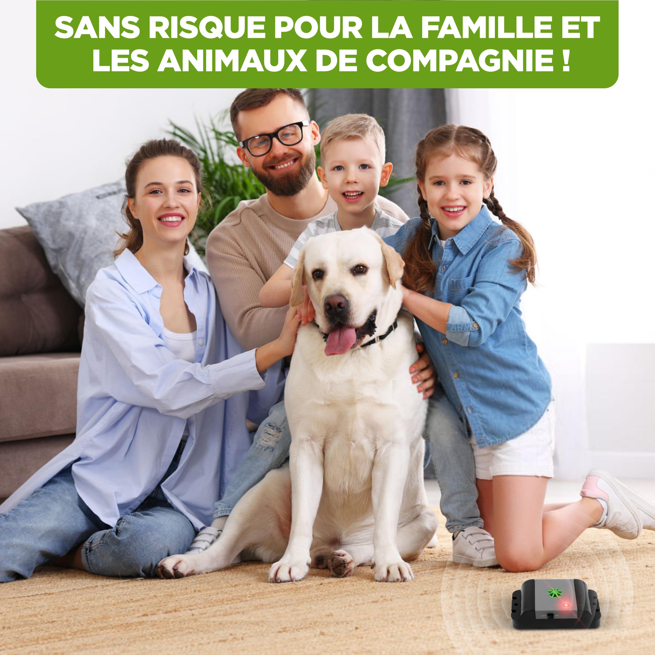 ISOTRONIC Répulsif ultrasons Souris et Rats Anti-nuisibles 40 m² 3 unités Intérieur Extérieur