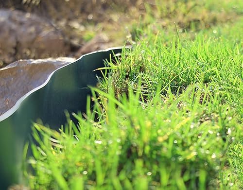 Miniatura 7 de TABOR TOOLS Tabla de terraza, bobina de borde de paisaje, barrera de hierba, tablero doblador, revestimiento de jardín, 125"  0.04" pulgadas de