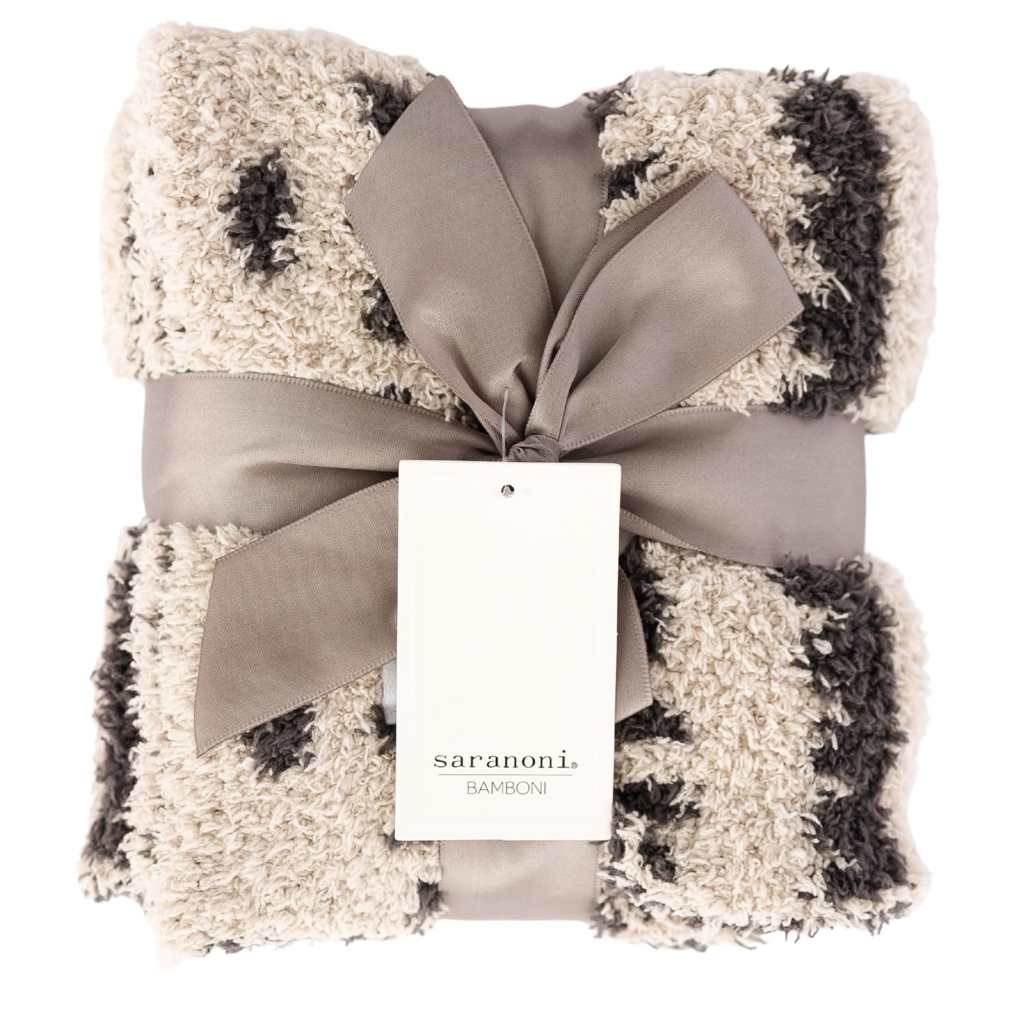 Saranoni Luxury Security Blanket Soft Plush Baby Blanket Mudcloth 20x15