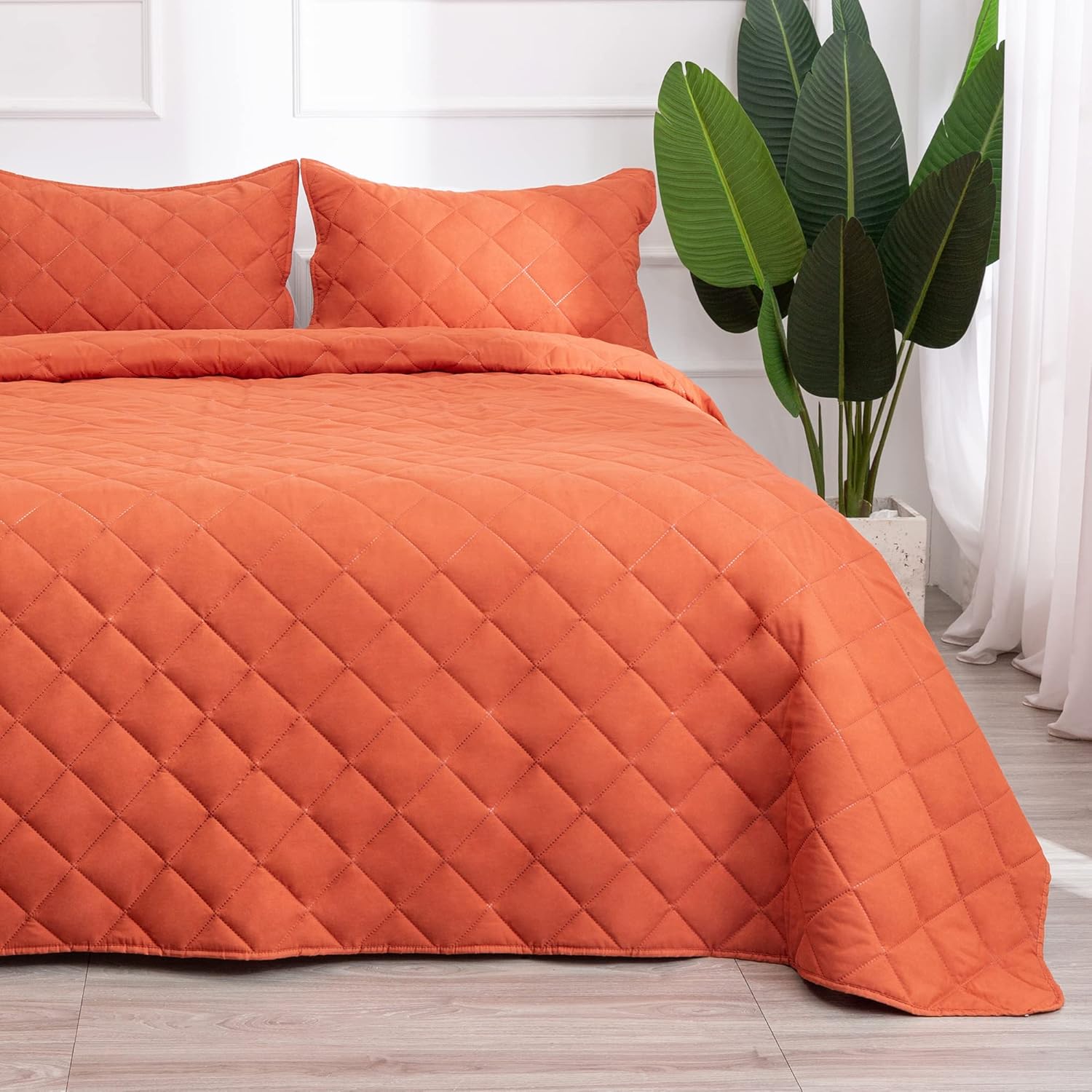 Quilt Set King Size 3 Pieces Bedspread Coverlet Set