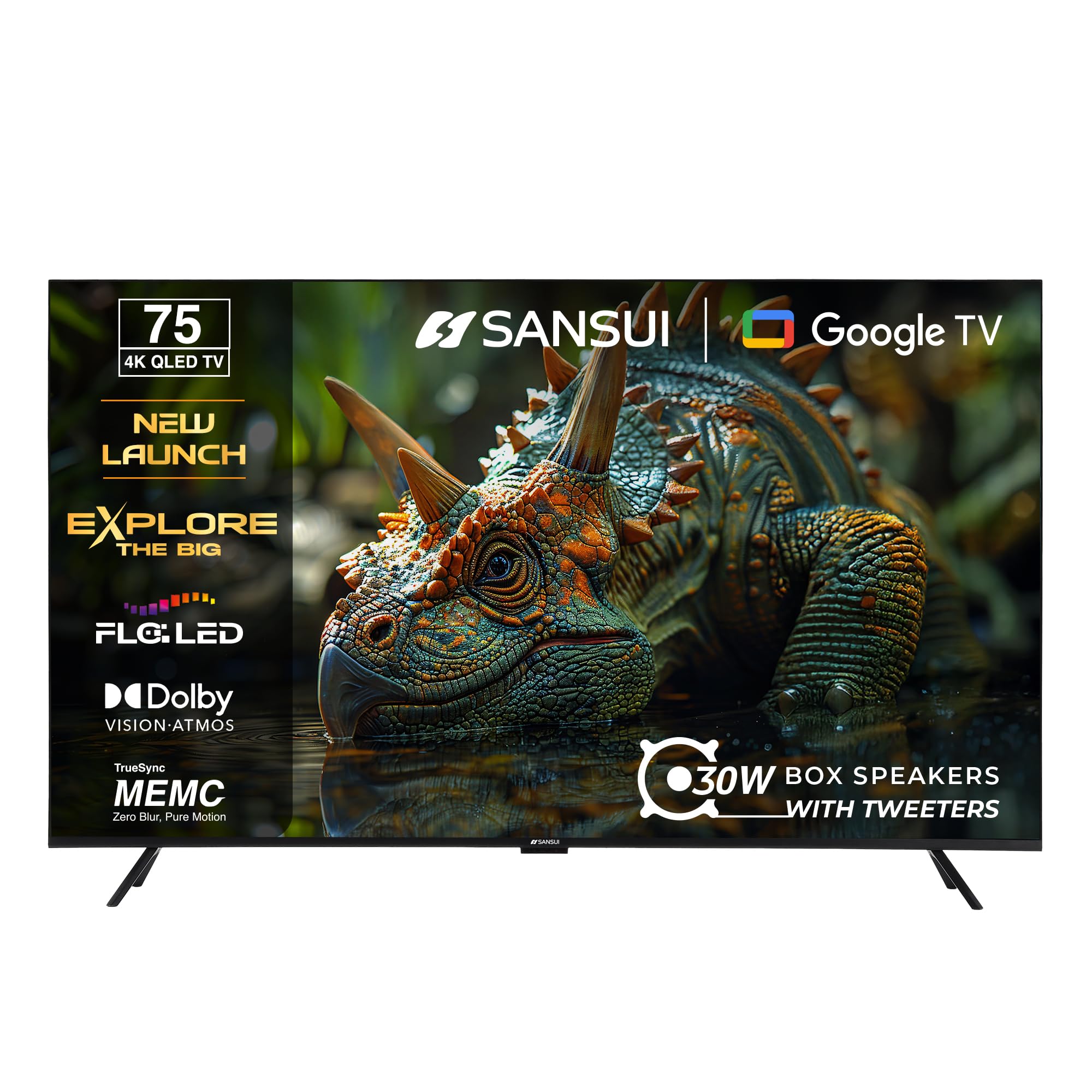 SANSUI 190 cm (75inch) 4K HDR Smart Google |HDR10+, HSR 120 Hz with Dolby Vision, Dolby Atmos & 30W Box Speaker QLED TV JSW75UG23QF (Midnight Black)-image-37