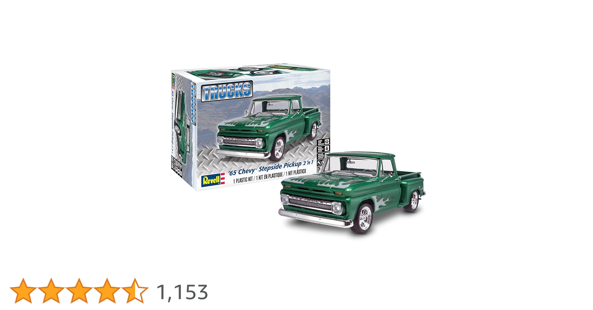 (未使用･未開封品)　アメリカレベル 1/25 65 シェビー ステップサイド ピックアップ 2n1 07210 プラモデル og8985z Amazon | アメリカレベル 1/25 65 シェビー ステップサイド