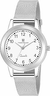 TIMEWEAR Analog Number Dial Stainless Steel Strap Watch for Women Price In India