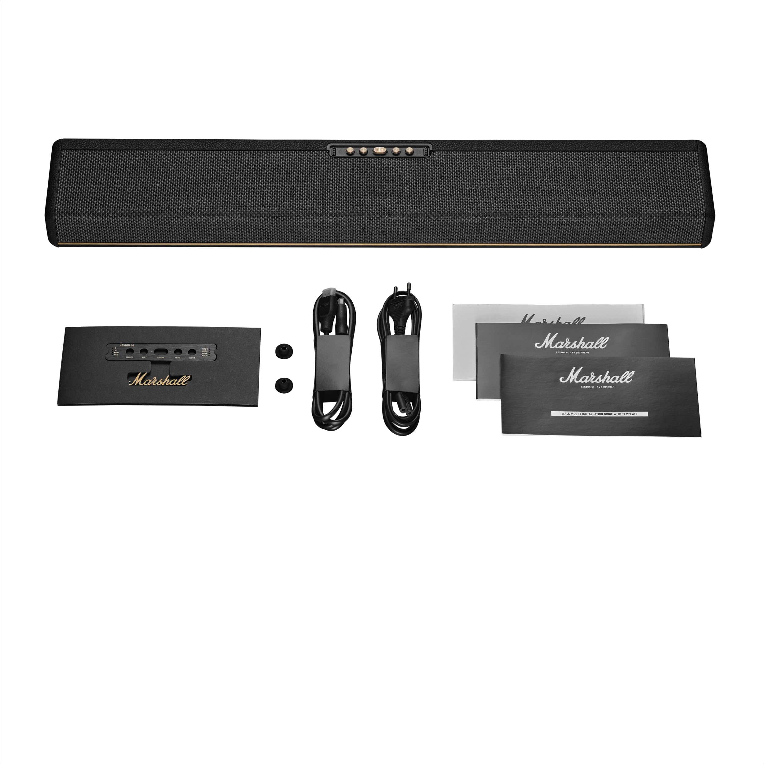 Marshall Heston 60 - Barra de sonido para TV, color negro