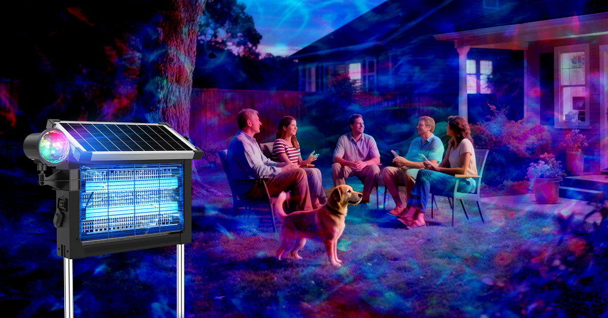 Amazon.com : Zechuan Solar Bug Zapper Outdoor, Cordless