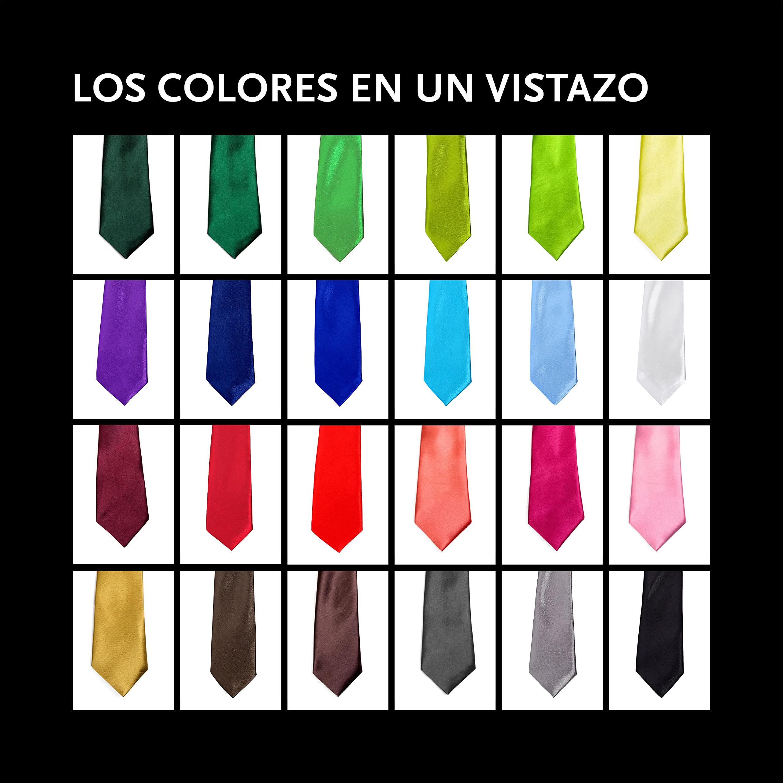 DonDon Corbata para niños con aire de seda y con elástico brillado 2-5 años