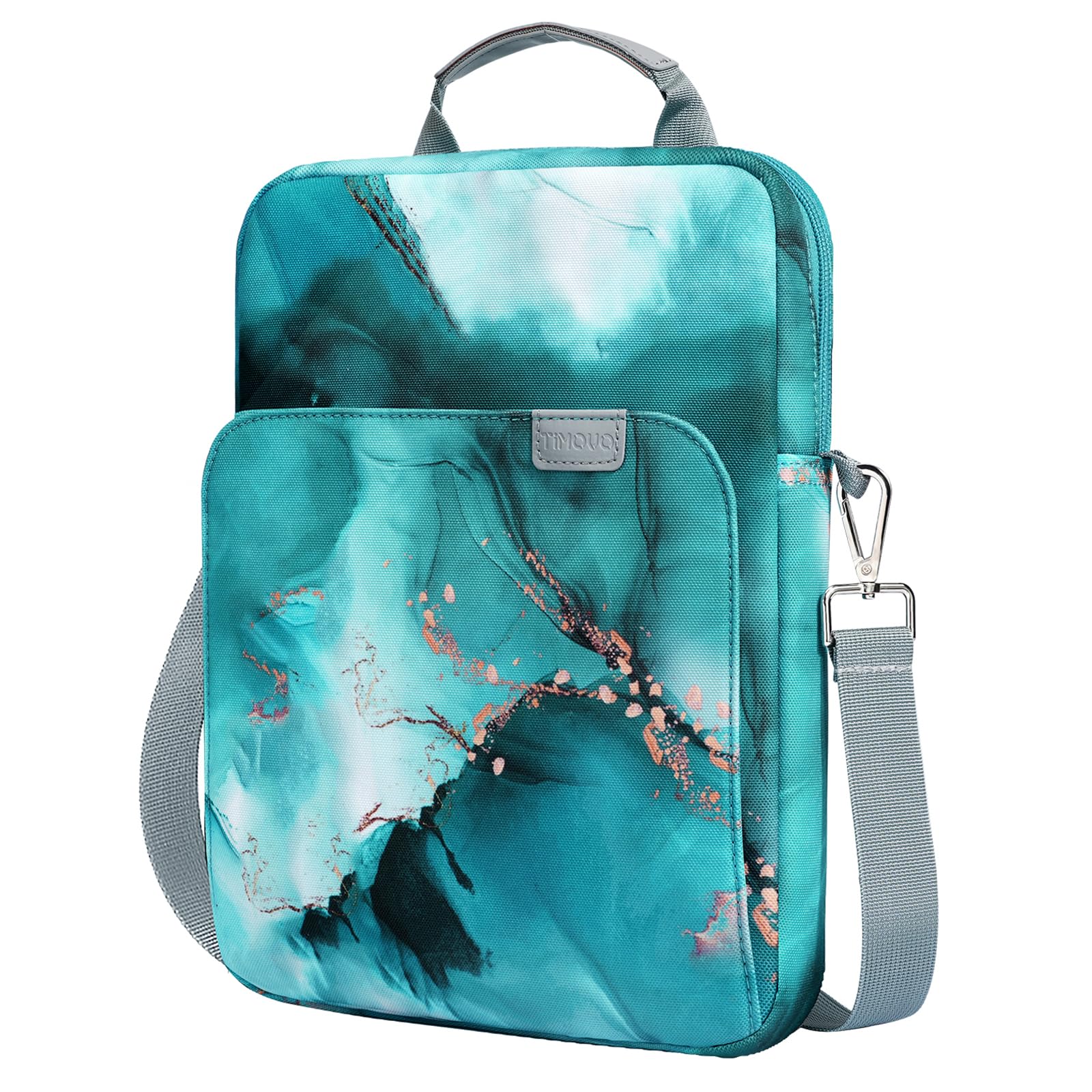 TiMOVO 9-11" Tablet Sleeve Bag Carrying Case with Strap, Cloud Peacock Blue