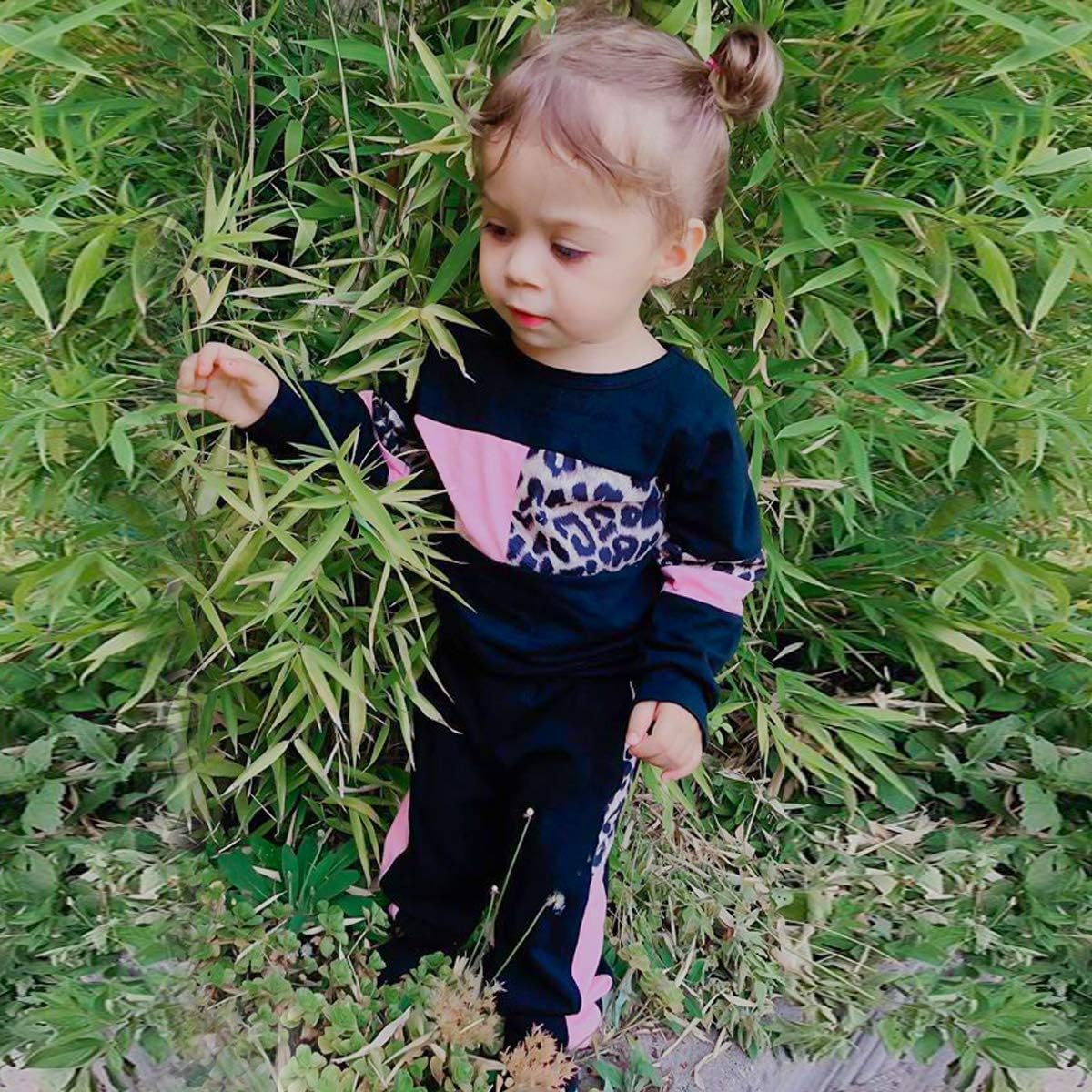 YALLET Toddler Girls Clothes Baby Girl Fall Outfits Long Sleeve Sweatshirt Pants Sets Winter Sweatsuit Clothing for Girl 1-6Y - Image 3