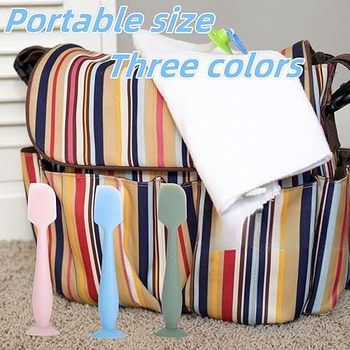 Miniatura 5 de Aplicador de espátula de crema para pañales para bebés (rojo verde caqui)