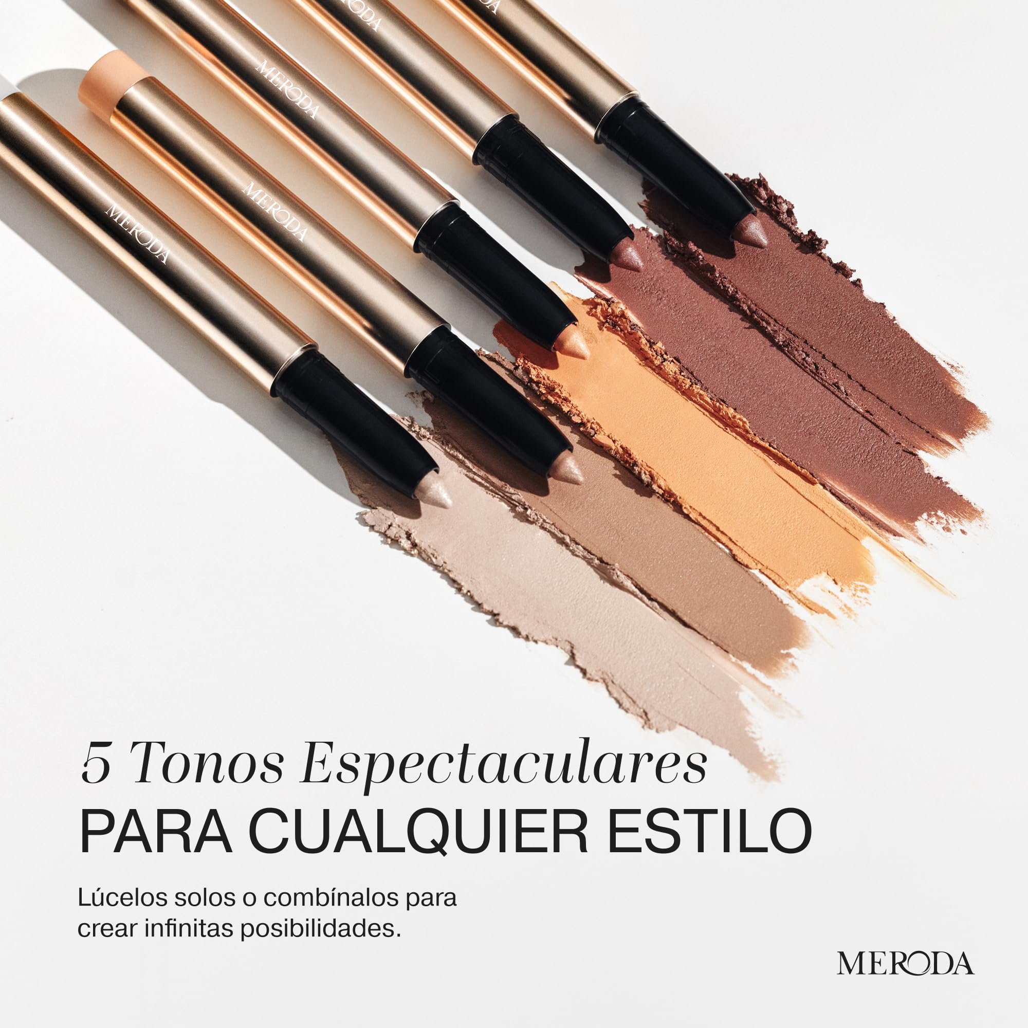 MERODA® Sombra de Ojos en Stick [ANTI MANCHAS] - Sombra en Barra de Larga Duración - Sombra Cremosa para Todo Tipo de Piel - Stick para Ojos Cansados - Barra Iluminadora Ojos (Malva)