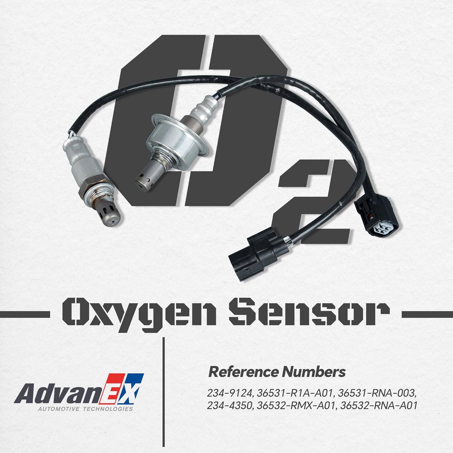 O2 Sensor 234-4350 234-9124 Upstream and Downstream Compatible with 2006-2011 Honda Civic 1.8L L4 Replaces 36531-RNA-003 36532-RNA-A01 2PCS