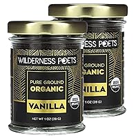 Vista 10 de Wilderness Poets, Polvo de vainilla pura – Granos de vainilla molidos 100% orgánicos – Variedad tahitiana, grado A Potente, súper aromático