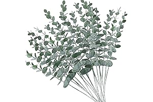 20pcs Create Artificial Eucalyptus Stems Flowers