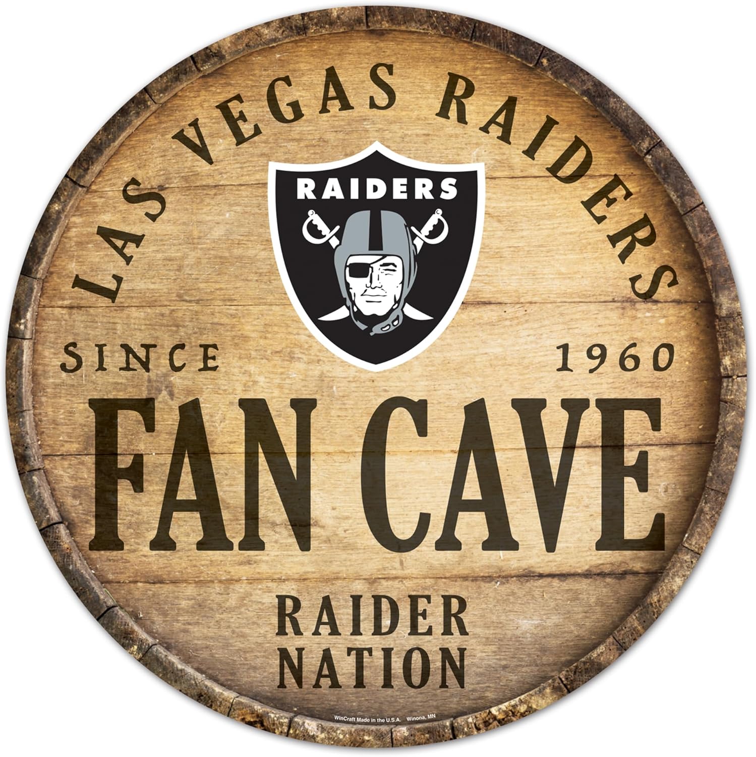WinCraft NFL 14'' Circular Wood Sign