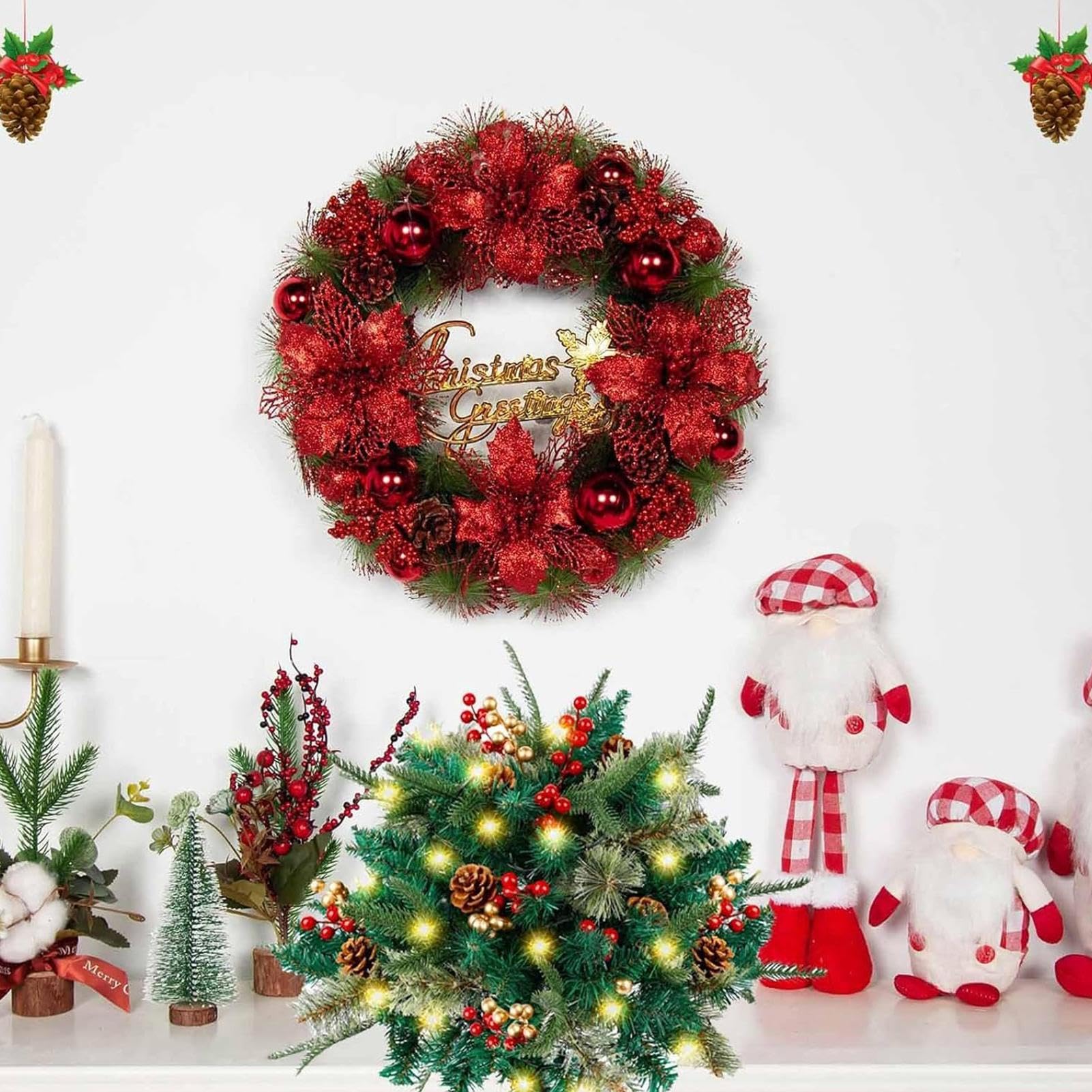 Árbol de Navidad con estaca Decoración luminosa para celebración estacional