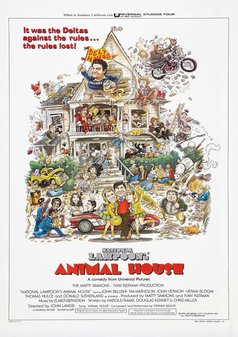 Omg Printing National Lampoons Animal House 80'S Poster/Print/Picture Satin Photo Paper - A4-210Mm X 297Mm