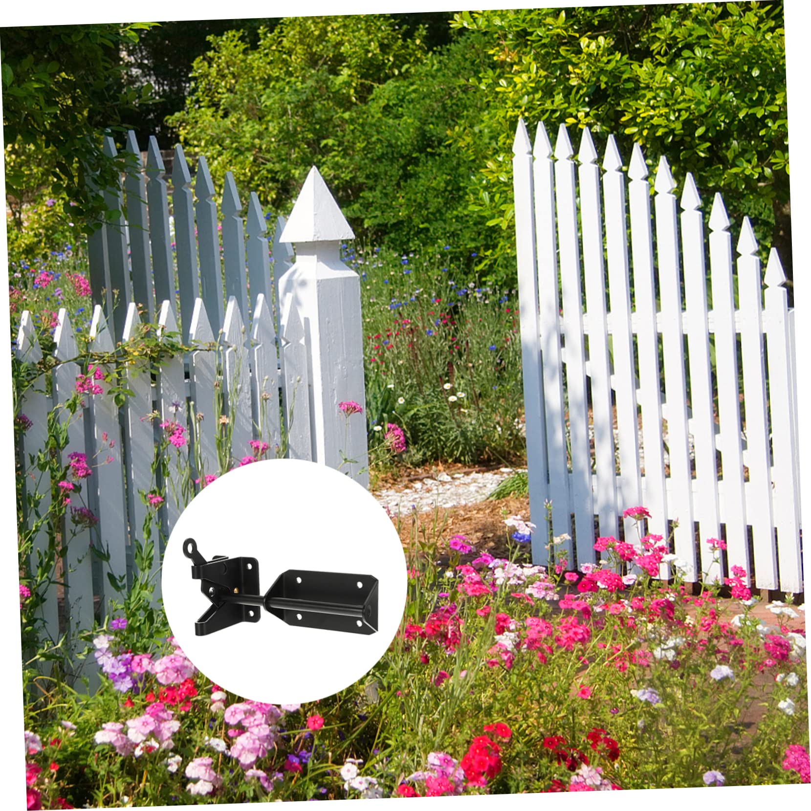 Loquet de Portail Coulissant Robuste en Spcc Noir pour Porte