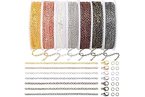 70Ft Jewelry Making Chain Kit for Necklace Bracelet Anklet Making