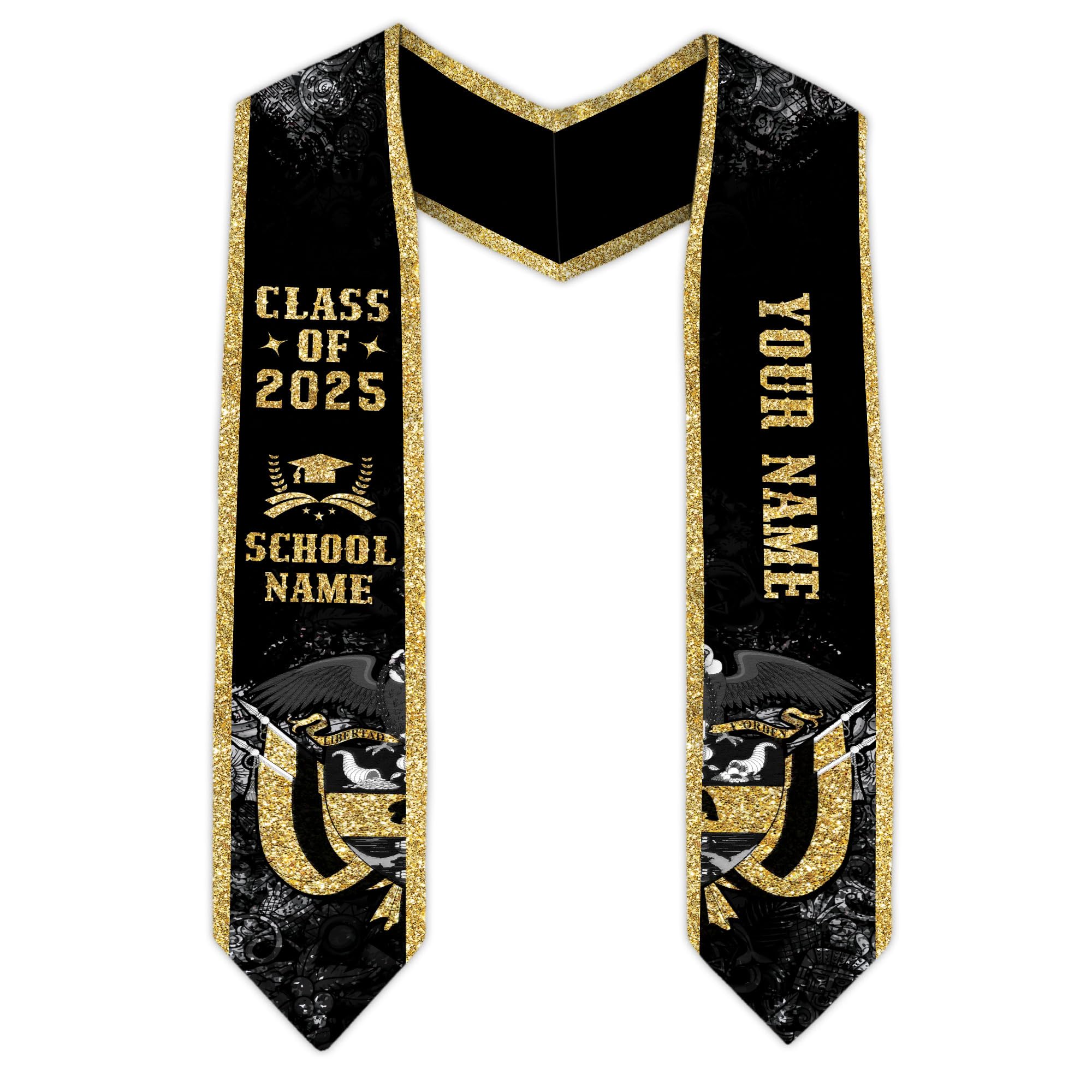 MonkeyVan Colombians Graduation Sash, Custom Colombians American Flag Graduation Sash 2025, Colombia Graduation Stole Style 11