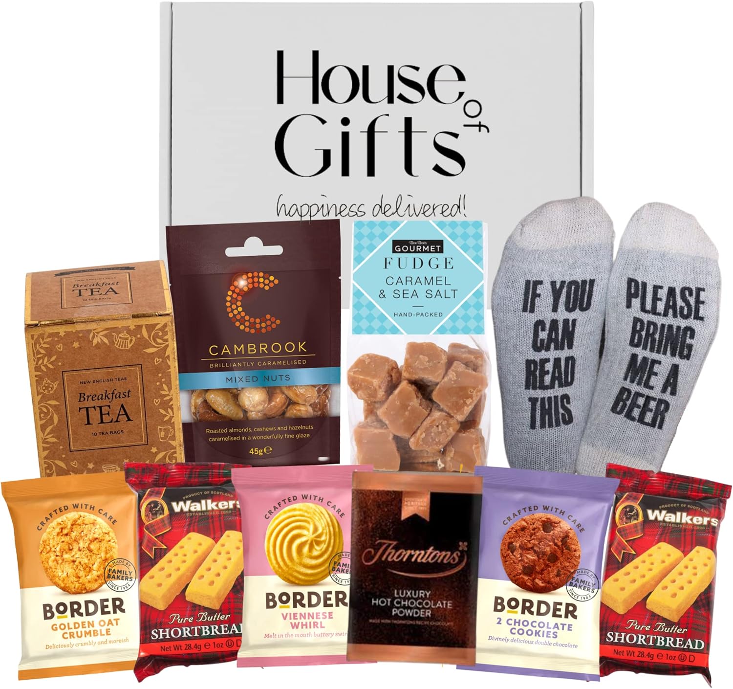 Birthday Gifts Hamper for Men Dads Birthday Including Novalty Socks