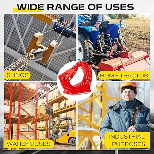 Miniatura 6 de Thyle 4 ganchos de soldadura de 2 toneladas de alta resistencia en el ancla, ganchos de soldadura de elevación de acero aleado para elevación de