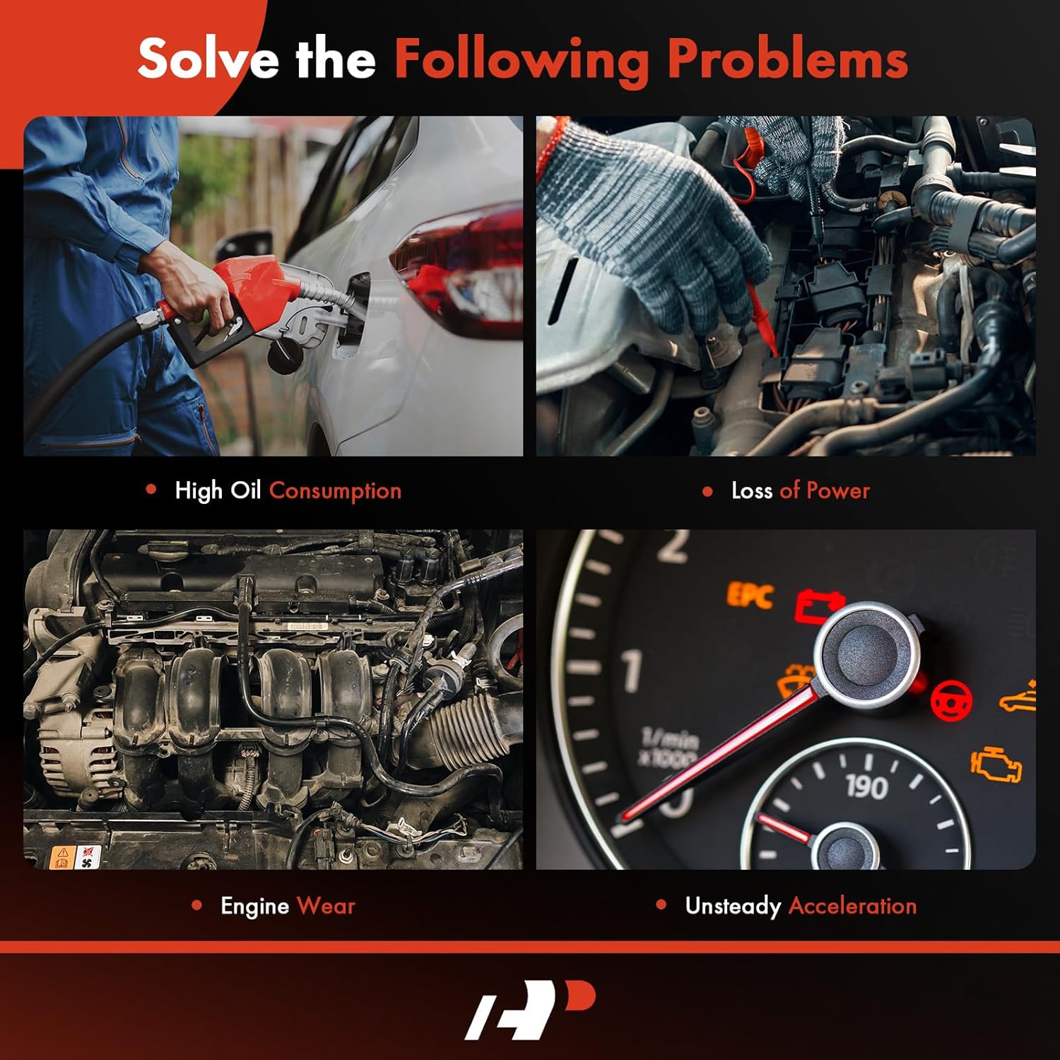 A-Premium LS Gen 4 (IV) Valley Cover Plate Kit, Non AFM/DOD Block Off Plate, Compatible with 2007-2013 Chevy GMC Cadillac Silverado Sierra SUV, LS2 LS3 LS7 L92, 4.8L 5.3L 6.0L 6.2L, Replace # 12598832