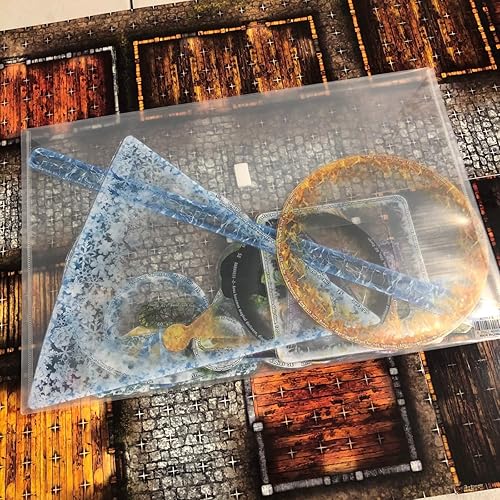 Miniatura 9 de Arcknight Plantillas de efectos de hechizos para D&D 5E 24 marcadores para hechizos AOE con referencia Condición, Pulido e Invocación Tokens para