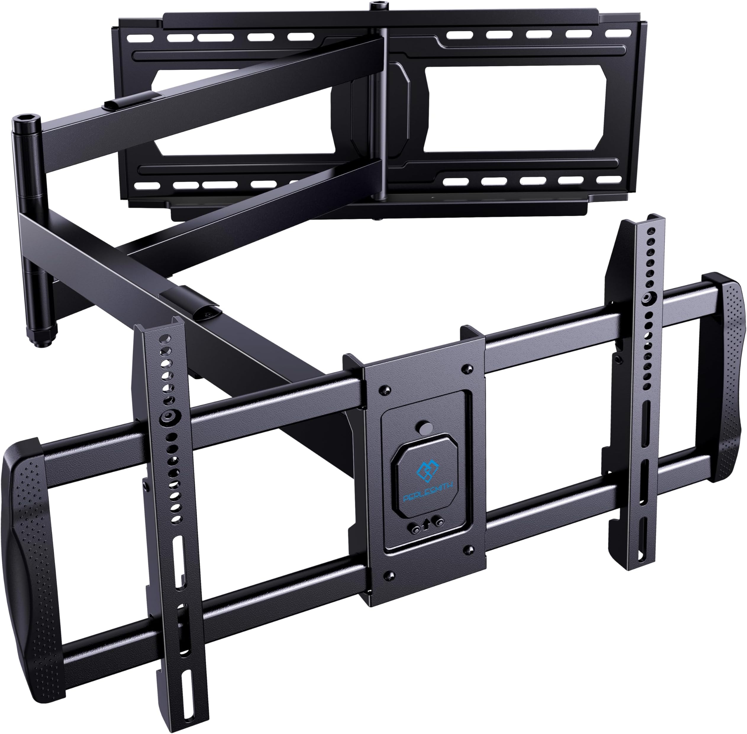 TV Wall Mount Full Motion for 37-75 Inch Flat Screen/Curved TVs with 42.5 Inches Long Extension Articulating Arm TV Bracket Swivel and Tilt Max VESA 600x400mm, Hold The Weight up to 132 lbs PSXLF01